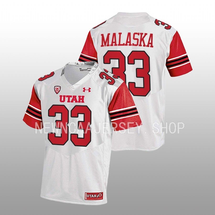 men utah utes jocelyn malaska 2022 college football white jersey