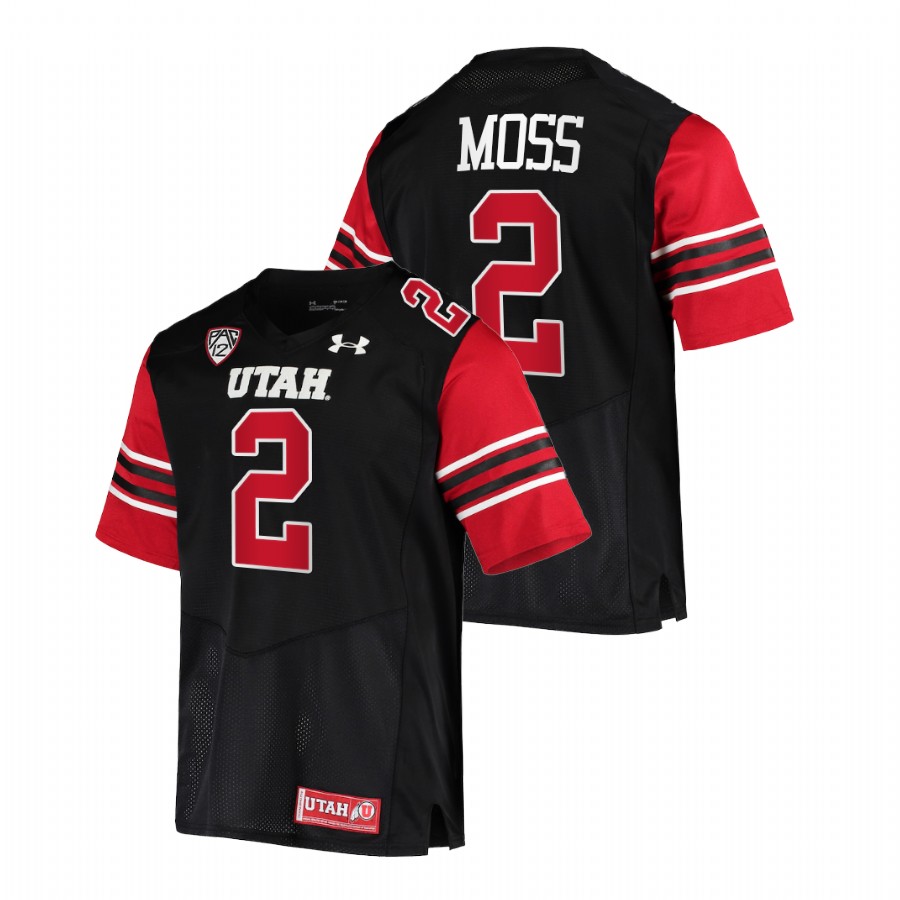 men utah utes zack moss nfl alumni college football black jersey