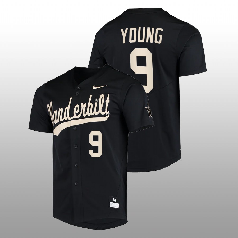 men vanderbilt commodores carter young black college baseball replica jersey