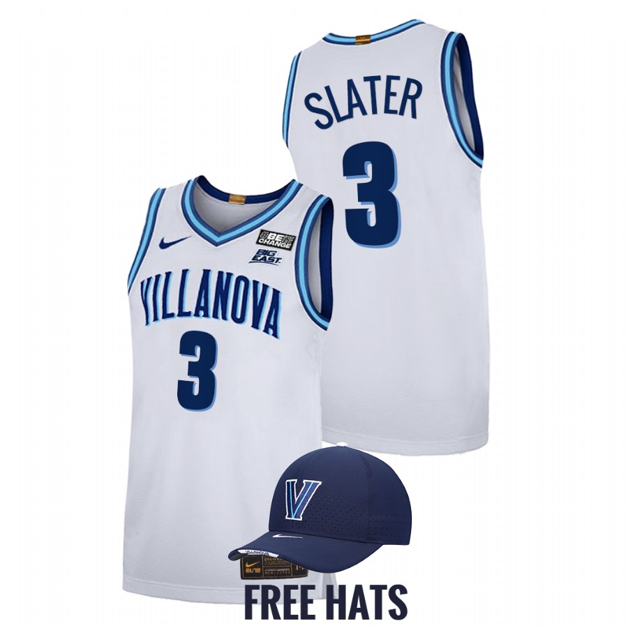 men villanova wildcats brandon slater 2021 22 elite basketball home white jersey