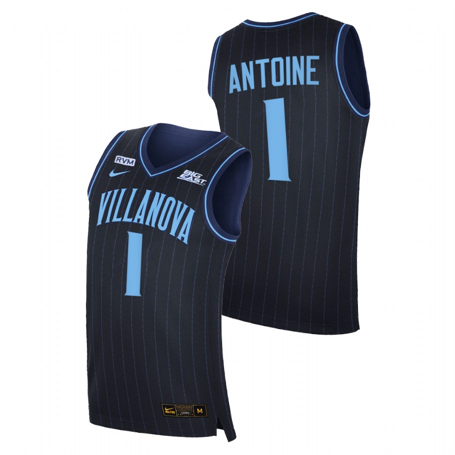 men villanova wildcats bryan antoine 2020 21 college basketball big east navy jersey