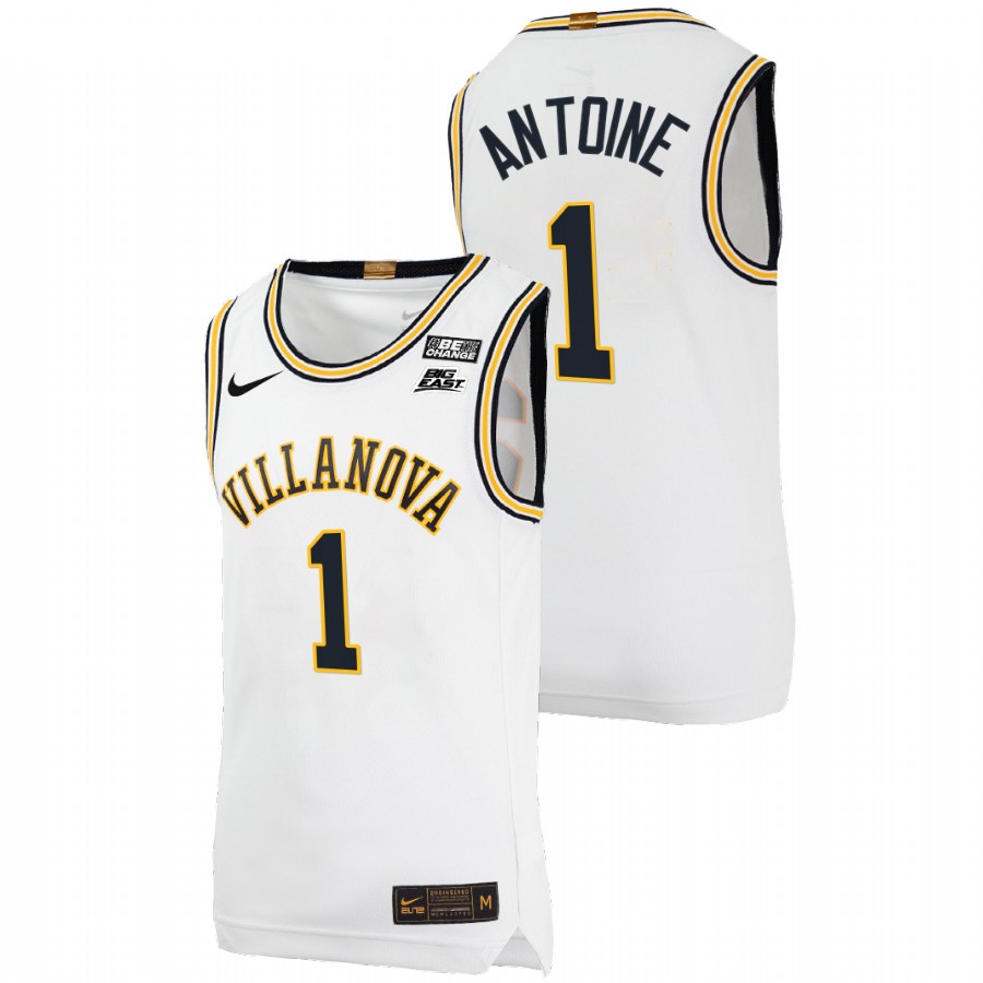 men villanova wildcats bryan antoine college basketball throwback white jersey