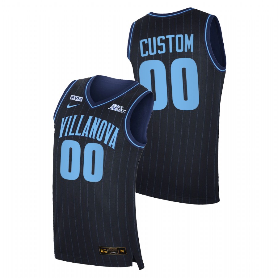 men villanova wildcats custom 2020 21 college basketball big east navy jersey