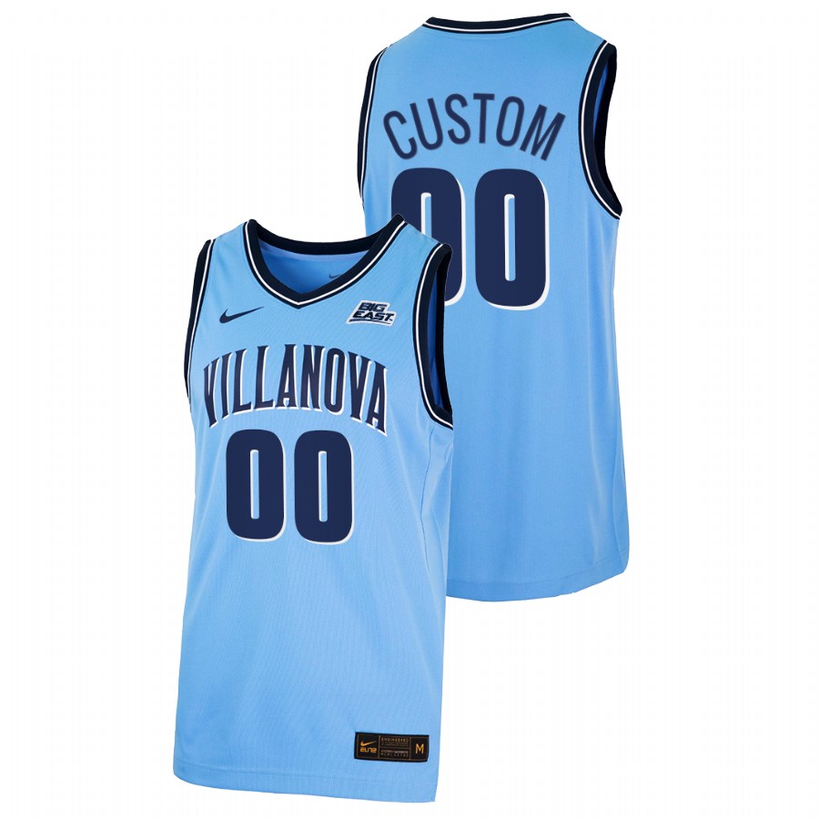 men villanova wildcats custom 2021 22 alternate college basketball blue jersey