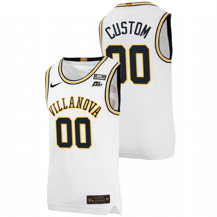 men villanova wildcats custom college basketball throwback white jersey