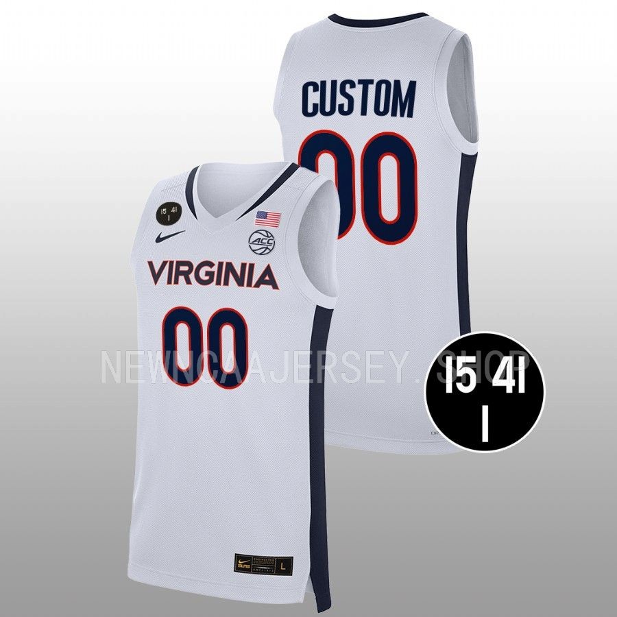 men virginia cavaliers custom 2022 main event champs uva strong white jersey