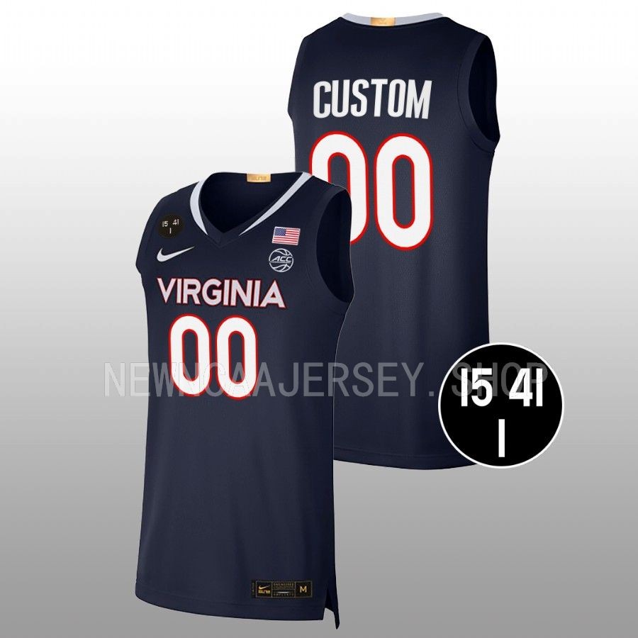 men virginia cavaliers custom uva strong 2022 main event champs navy jersey