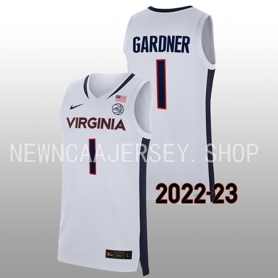 men virginia cavaliers jayden gardner 2022 23 replica college basketball white jersey