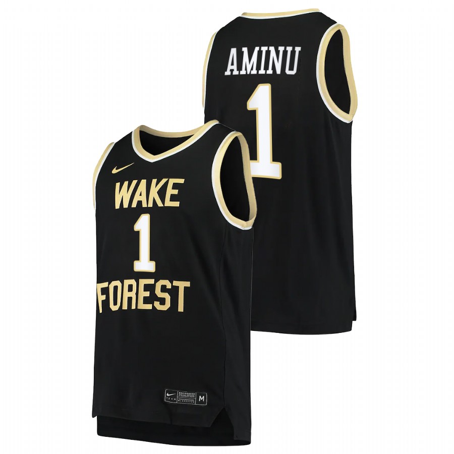 men wake forest demon deacons al farouq aminu college basketball black jersey