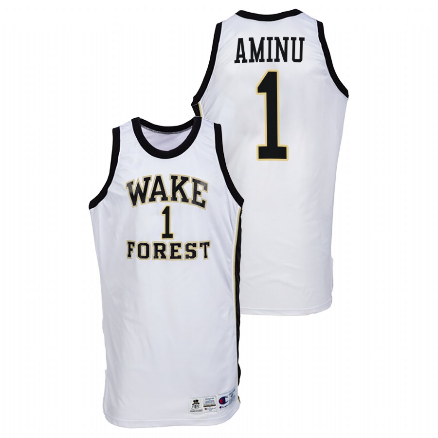 men wake forest demon deacons al farouq aminu throwback college basketball white jersey