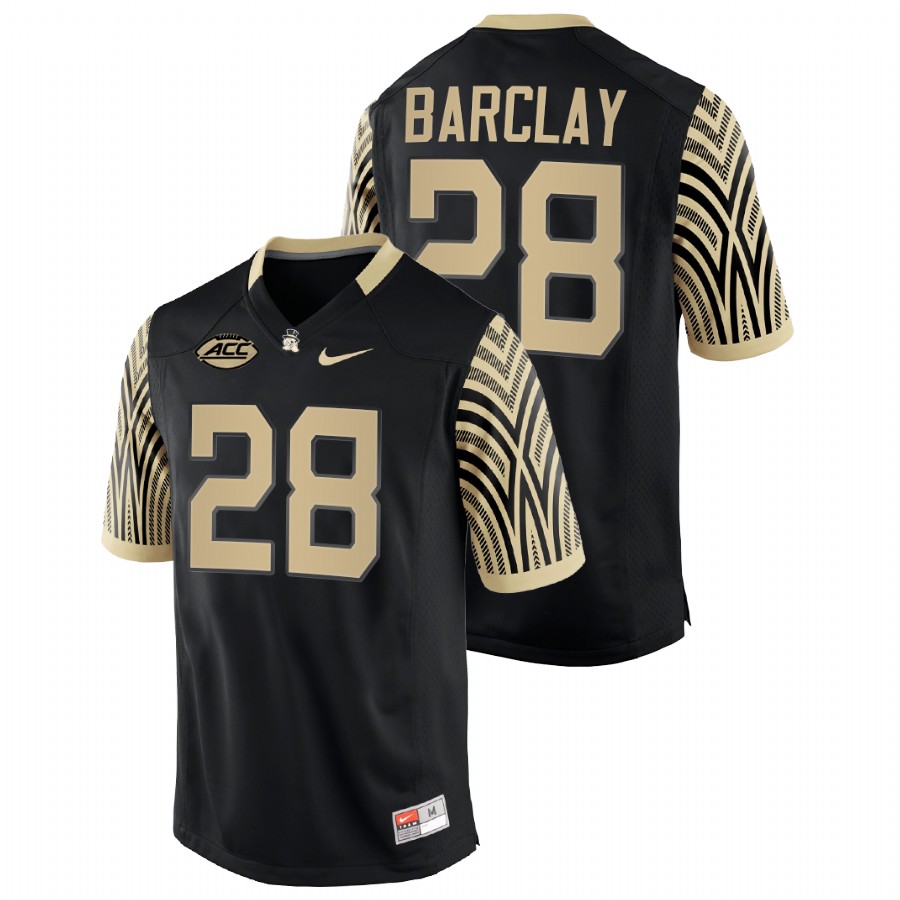 men wake forest demon deacons chris barclay nfl college football black jersey