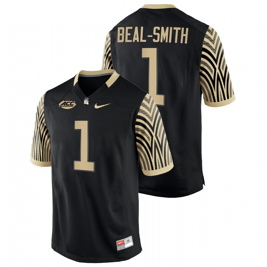 men wake forest demon deacons christian beal smith 2021 22 college football black jersey