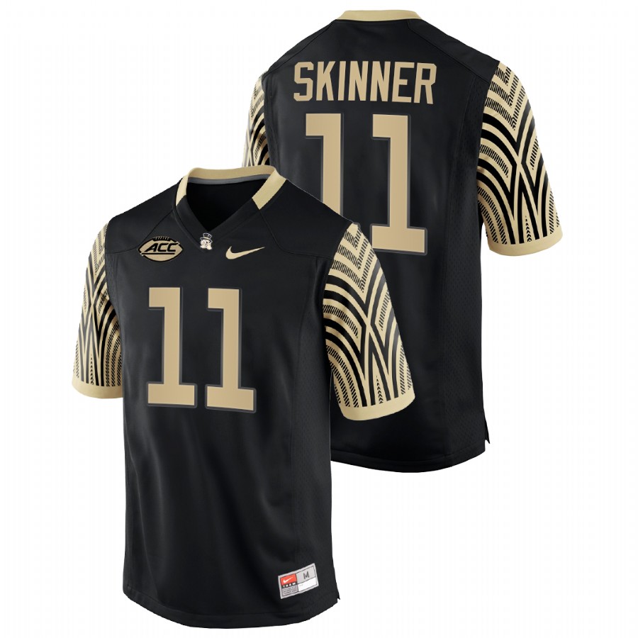 men wake forest demon deacons riley skinner nfl college football black jersey