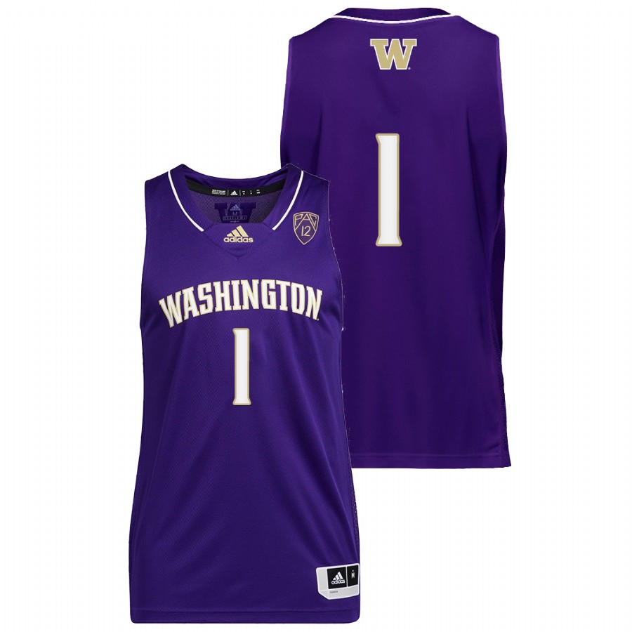 men washington huskies 2022 college basketball purple jersey