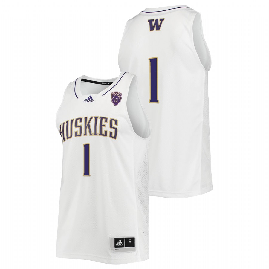 men washington huskies 2022 college basketball white jersey