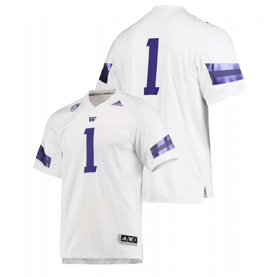 men washington huskies custom white college football premier jersey