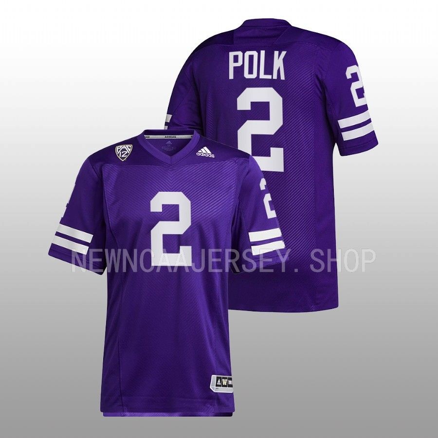 men washington huskies ja'lynn polk 2022 football reverse retro purple jersey