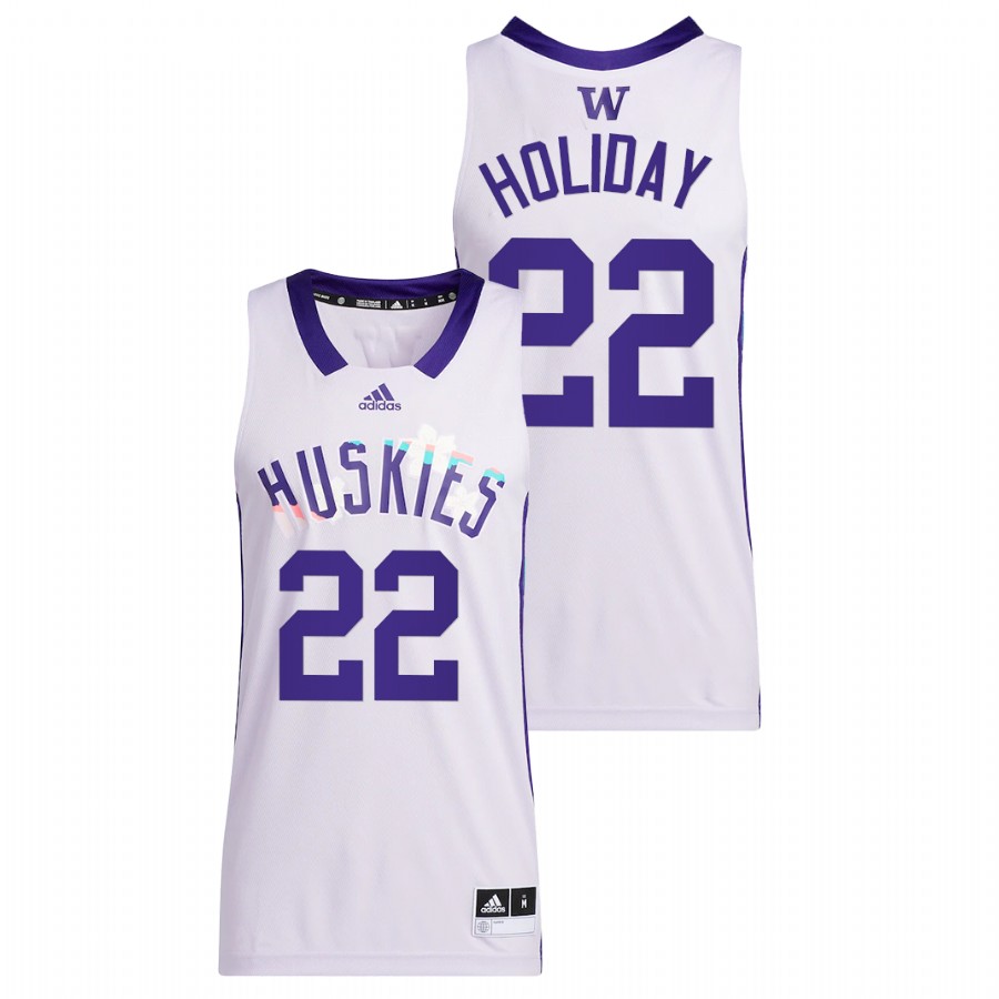 men washington huskies justin holiday alumni basketball honoring black excellence white jersey