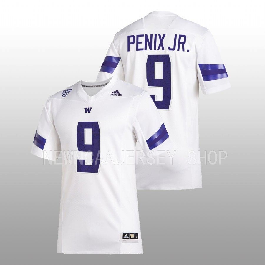 men washington huskies michael penix jr. 2022 premier football white jersey