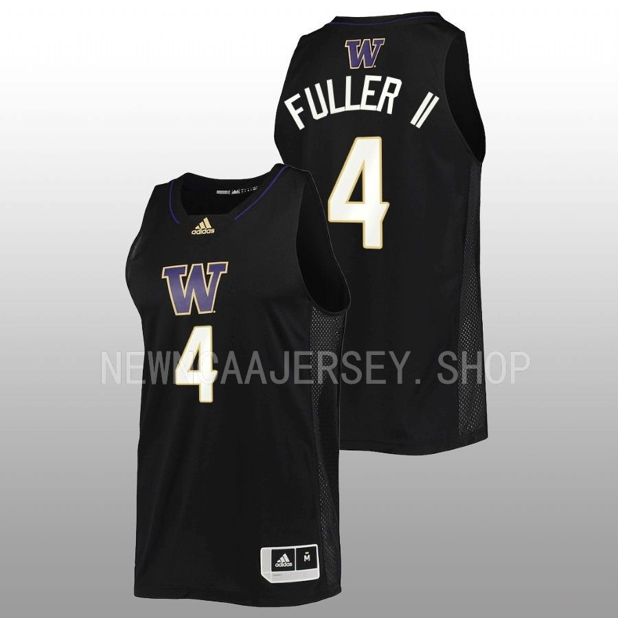 men washington huskies pj fuller 2022 23 swingman basketball black jersey