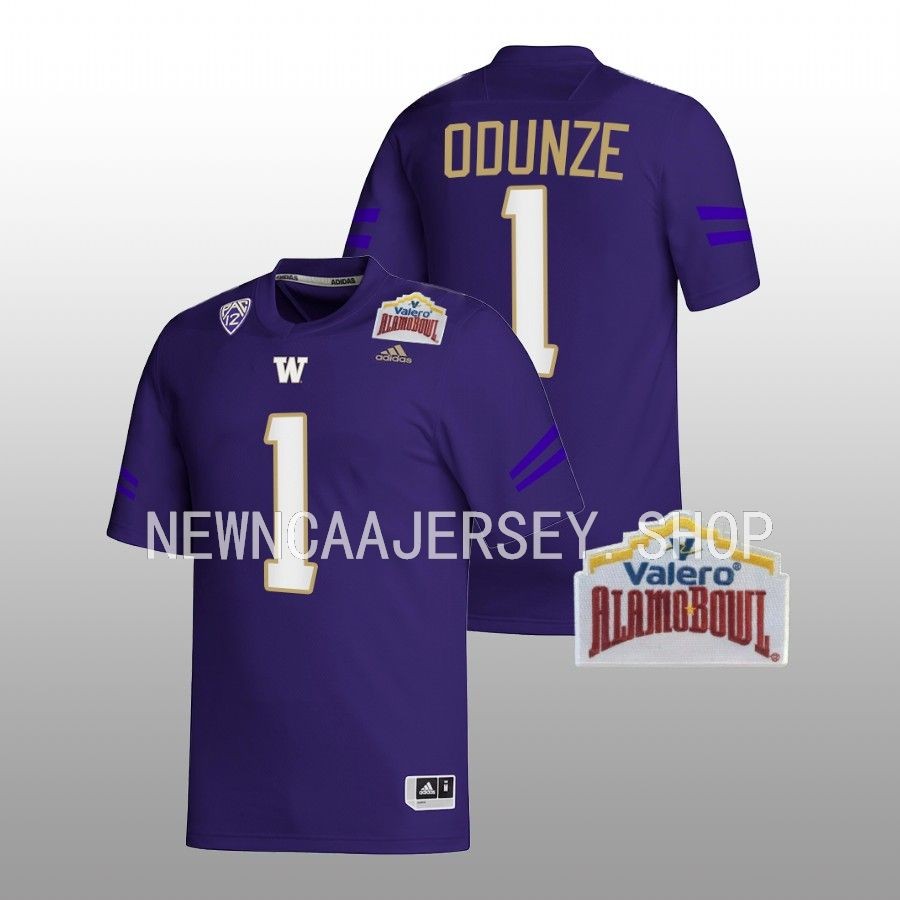 men washington huskies rome odunze purple 2022 alamo bowl college football jersey