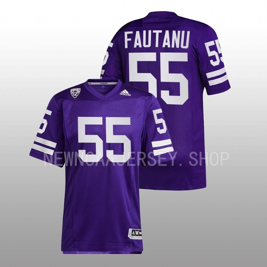 men washington huskies troy fautanu 2022 football reverse retro purple jersey