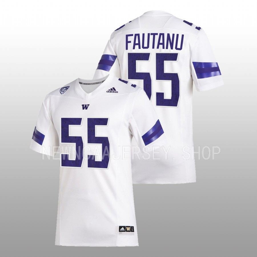 men washington huskies troy fautanu 2022 premier football white jersey
