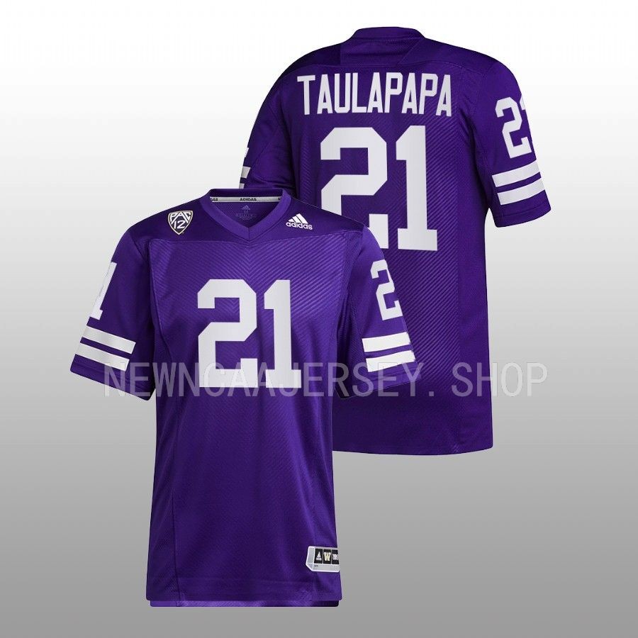 men washington huskies wayne taulapapa 2022 football reverse retro purple jersey