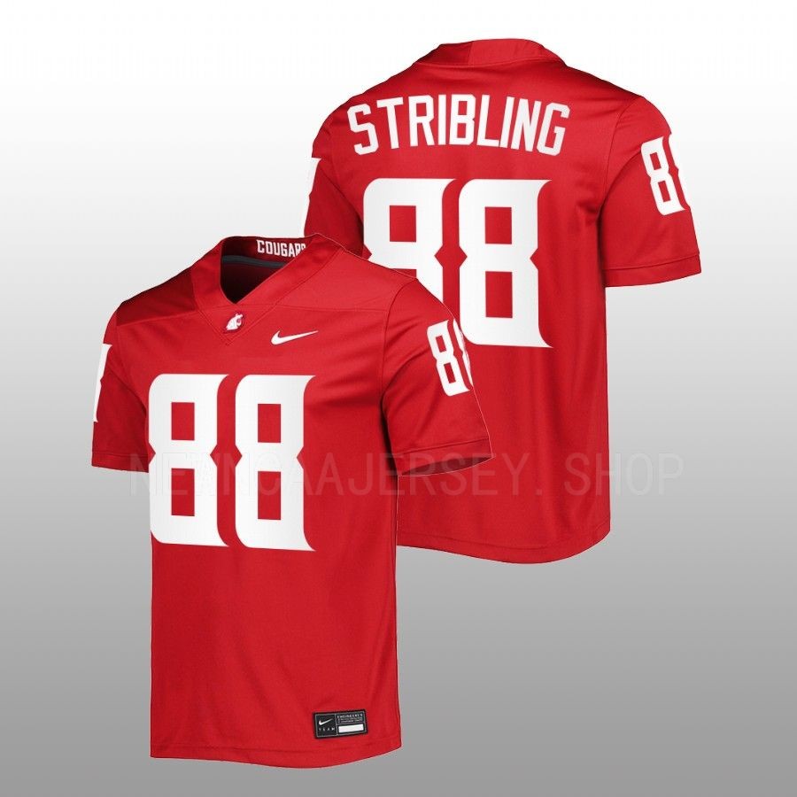 men washington state cougars de'zhaun stribling 2022 untouchable football crimson jersey