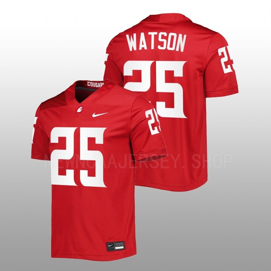 men washington state cougars nakia watson 2022 untouchable football crimson jersey