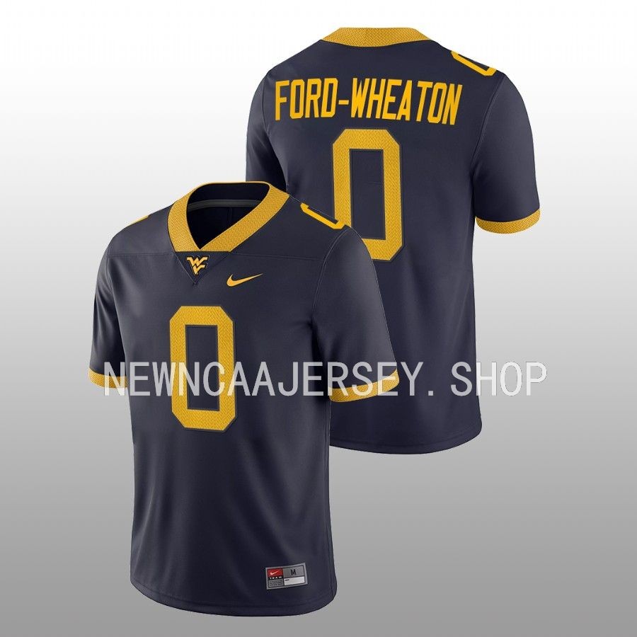 men west virginia mountaineers bryce ford wheaton game college football navy jersey