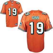 miami dolphins #19 ted ginn orange