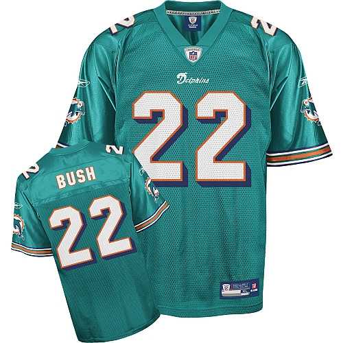 miami dolphins #22 bush green