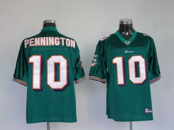 miami dolphins 10 chad pennington aqua