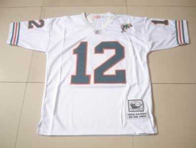 miami dolphins 12 bob griese jerseys throwback jerseys mn white