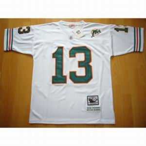 miami dolphins 13 dan marino white throwback