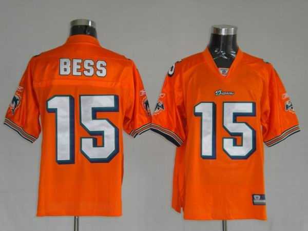 miami dolphins 15 bess orange jerseys