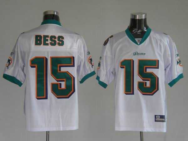 miami dolphins 15 bess white jerseys