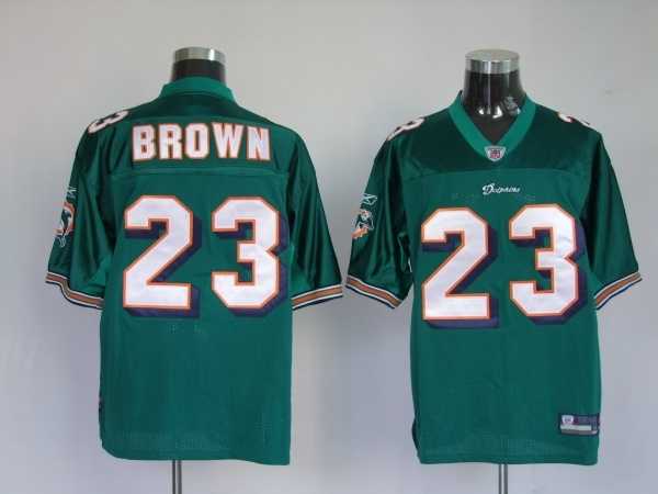 miami dolphins 23 ronnie brown aqua