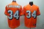miami dolphins 34 r.williams orange jerseys