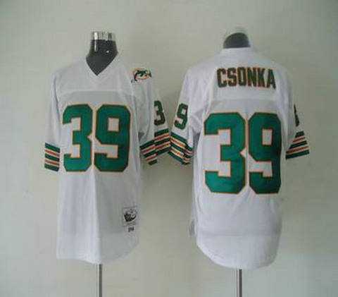miami dolphins 39 csonka white throwback jerseys