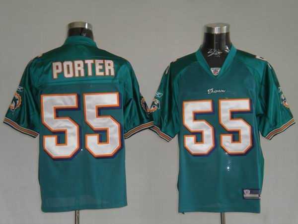 miami dolphins 55 joey porter green jerseys