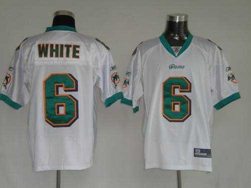 miami dolphins 6 pat white white jerseys
