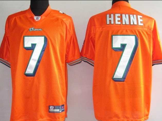 miami dolphins 7# henne orange