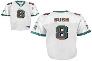 miami dolphins 8 reggie bush white jerseys