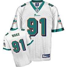 miami dolphins 91# cameron wake white jerseys