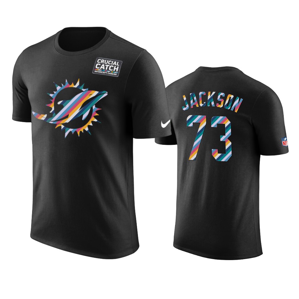 miami dolphins austin jackson black crucial catch performance t shirt