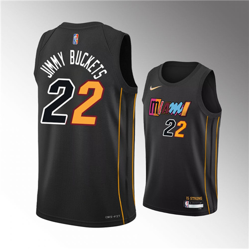 Miami Heat Jimmy Butler Nickname Diamond Edition Black stitched Jersey #22
