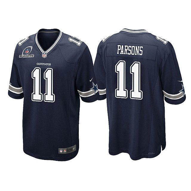 micah-parsons-cowboys-2021-nfl-playoffs-patch-game-navy-jersey-middle