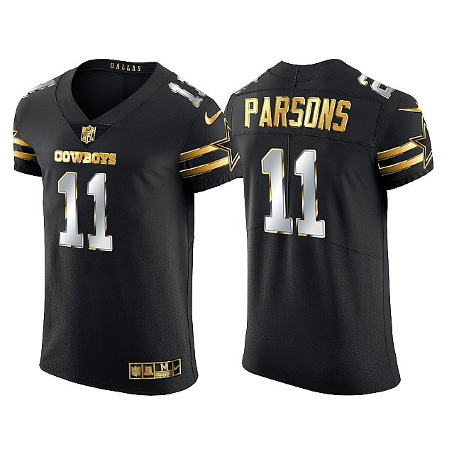 micah-parsons-vapor-elite-golden-edition-black-dallas-cowboys-jersey-middle